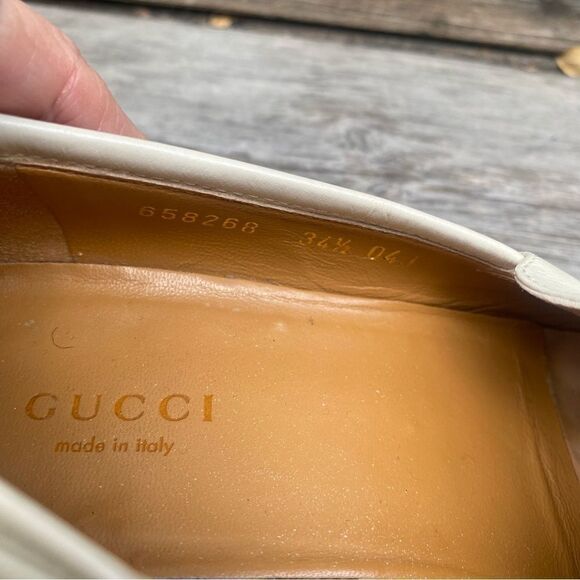 GUCCI Jakarta Calfskin Womens Interlocking G Horsebit Loafers size EU34 1/2 - Picture 6 of 14